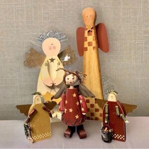 Tabletop Angel Collection, Lot of 5, 5”- 15” tall
